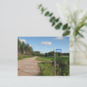Bushaltestelle in Finnland Postkarte (Stehend Vorderseite)