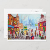 Bushaltestelle Penny Farthing Straßenbahn Gordon B Postkarte (Vorne/Hinten)