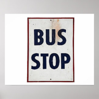 Bushaltestelle Poster