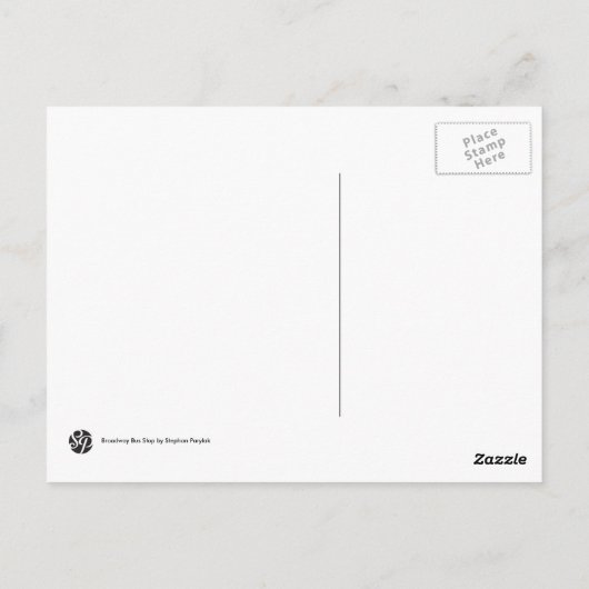 Bushaltestelle Postkarte (Rückseite)