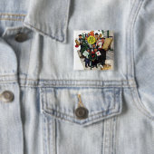 Bushaltestelle zu Weihnachten Button (Beispiel)