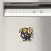 Bushaltestelle zu Weihnachten Magnet (In Situ (Geschirrspüler))