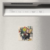 Bushaltestelle zu Weihnachten Magnet (In Situ (Geschirrspüler))