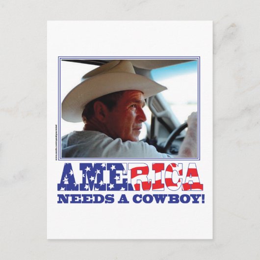 BushAMERICA Postkarte (Vorderseite)