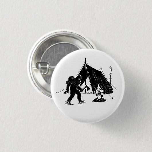 Bushcraft Adventure Camping Bigfoot Button (Vorne & Hinten)