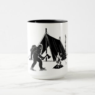 Bushcraft Adventure Camping Bigfoot Tasse