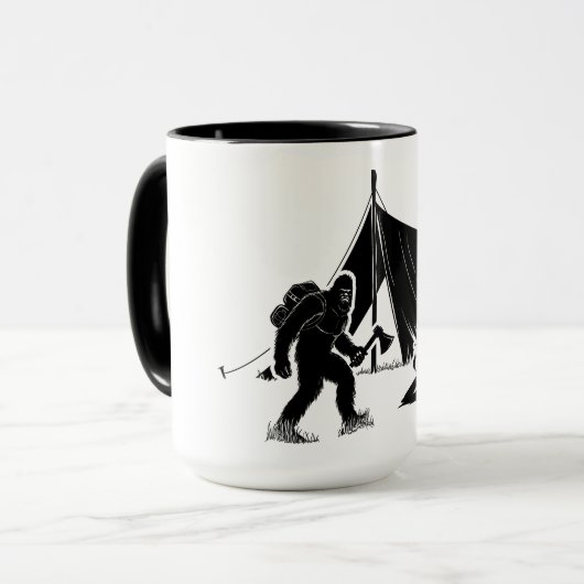 Bushcraft Adventure Camping Bigfoot Tasse (Vorderseite Links)