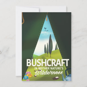 Bushcraft 'Besuch Mutter Naturs' Wildnis Einladung