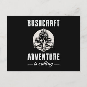 Bushcraft Bushcrafter Überleben Outdoor Funny Funn Postkarte