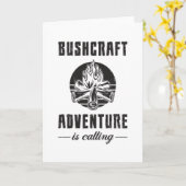 Bushcraft Bushcrafter Überleben Outdoor Geschenkid Karte (Gelbe Blume)