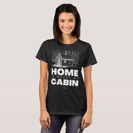 Bushcraft Cabin Bushcraft Gear and Bushcraft Tools T-Shirt (Vorne ganz)