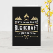 Bushcraft Outdoor Apokalypse Überleben Funny Gift Karte (Gelbe Blume)