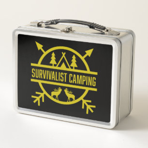Bushcraft Outdoor Survivalist Metall Brotdose