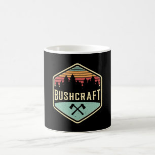 Bushcraft Retro Survivor Bushcrafter Geschenk Kaffeetasse