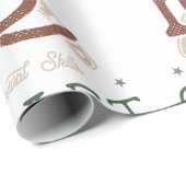 Bushcraft Survival Skills Wilderness Camping Geschenkpapier (Rolleneckpunkt)