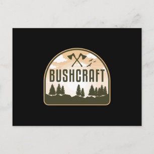 Bushcraft Überlebens Apokalypse Outdoor Funny Gift Postkarte