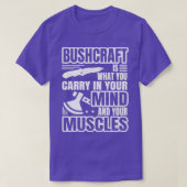 Bushcrafter Sozialdistanzexperte Bushcrafting T-Shirt (Design vorne)