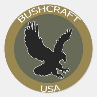 BushcraftUSA Brown Patch Runder Aufkleber