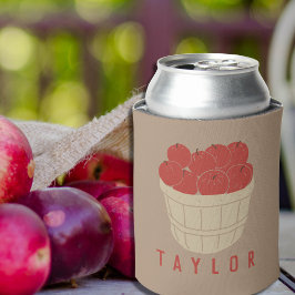 Bushel Basket of Apples Illustration Personalisier Dosenkühler