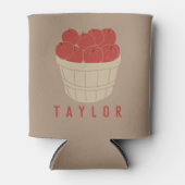 Bushel Basket of Apples Illustration Personalisier Dosenkühler (Vorderseite)