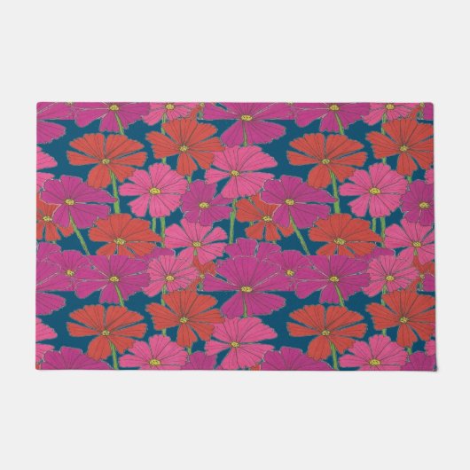 Bushel von hellen Kosmos Fußmatte (Vorderseite)