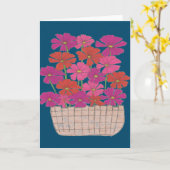 Bushel von hellen Kosmos Karte (Gelbe Blume)