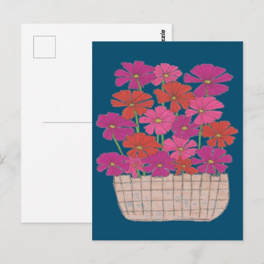 Bushel von hellen Kosmos Postkarte (Vorne/Hinten)