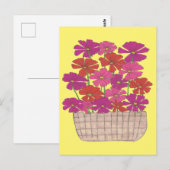 Bushel von hellen Kosmos Postkarte (Vorne/Hinten)