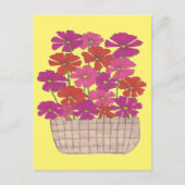 Bushel von hellen Kosmos Postkarte (Vorderseite)