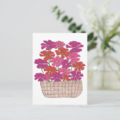 Bushel von hellen Kosmos Postkarte (Stehend Vorderseite)