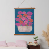 Bushel von hellen Kosmos Wandteppich Mit Holzrahmen (Schlafzimmer)