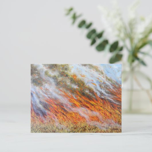 Bushfire Inferno 2014 Postkarte (Stehend Vorderseite)