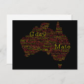 Bushfire Special Edition Aussie Slang Karte (Vorne/Hinten)