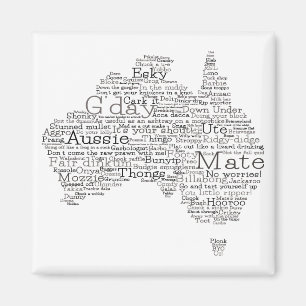 Bushfire Special Edition Aussie Slang Karte Magnet