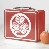 Bushido Bento: Tokugawa-Weißes Emblem Metall Brotdose (Beispiel)