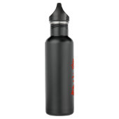 Bushido Code, Samurai Code Pinselkalligraphie 7 Vi Edelstahlflasche (Links)