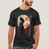 Bushido Code Samurai Japanisches Krieger-Kanji T-Shirt (Vorderseite)