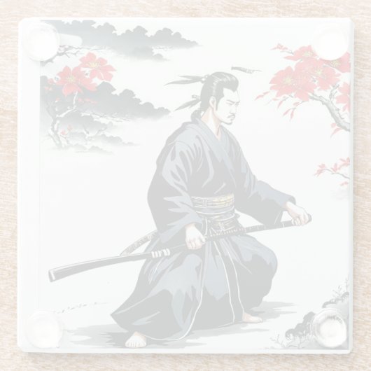 Bushido Code Samurai Masterpiece Glasuntersetzer (Rückseite)