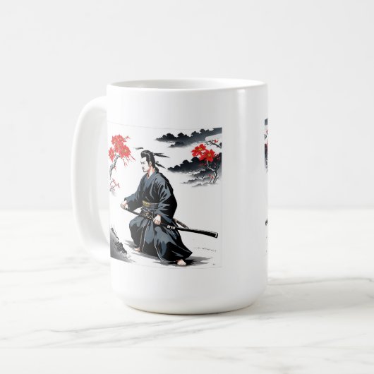 Bushido Code Samurai Masterpiece Kaffeetasse (Vorderseite Links)
