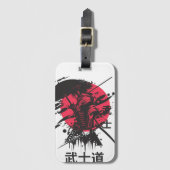 Bushido-Geist: Samurai-Krieger-Ästhetik  Gepäckanhänger (Vorderseite Vertikal)