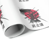 Bushido-Geist: Samurai-Krieger-Ästhetik Geschenkpapier (Rolleneckpunkt)