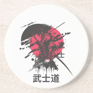 Bushido-Geist: Samurai-Krieger-Ästhetik Getränkeuntersetzer