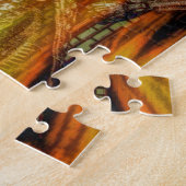 bushido japanischer Samurairüstungs-Samuraischädel Puzzle (Seite)