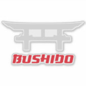 Bushido-Kampfsport-Ehre Aufkleber (Vorderseite)