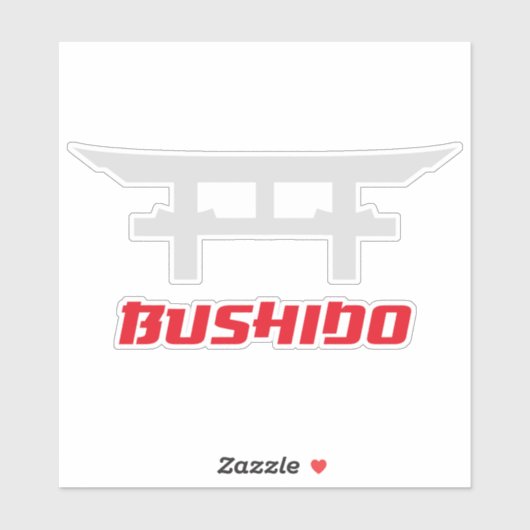 Bushido-Kampfsport-Ehre Aufkleber (Blatt)