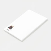 BUSHIDO-KRIEGER POST-IT KLEBEZETTEL (angewinkelt)
