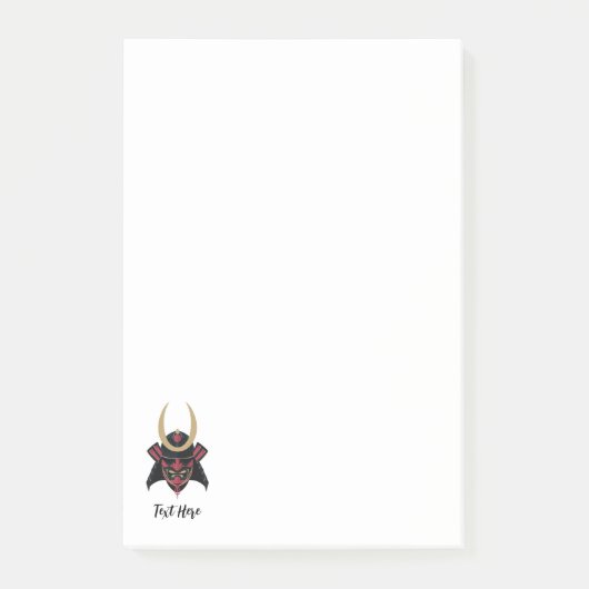 BUSHIDO-KRIEGER POST-IT KLEBEZETTEL (Vorderseite)