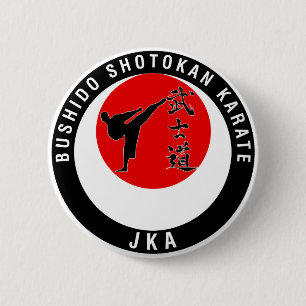 Bushido Logo-Marke Button