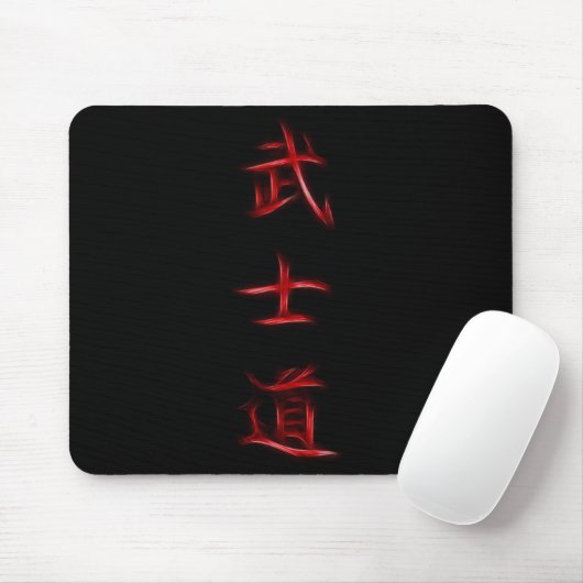 Bushido Samurai-Code-japanisches Kanji-Symbol Mousepad (Mit Mouse)