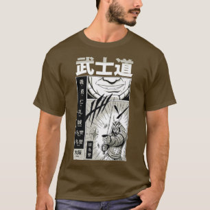 Bushido Samurai Japanisch ästhetische Schwertmänne T-Shirt